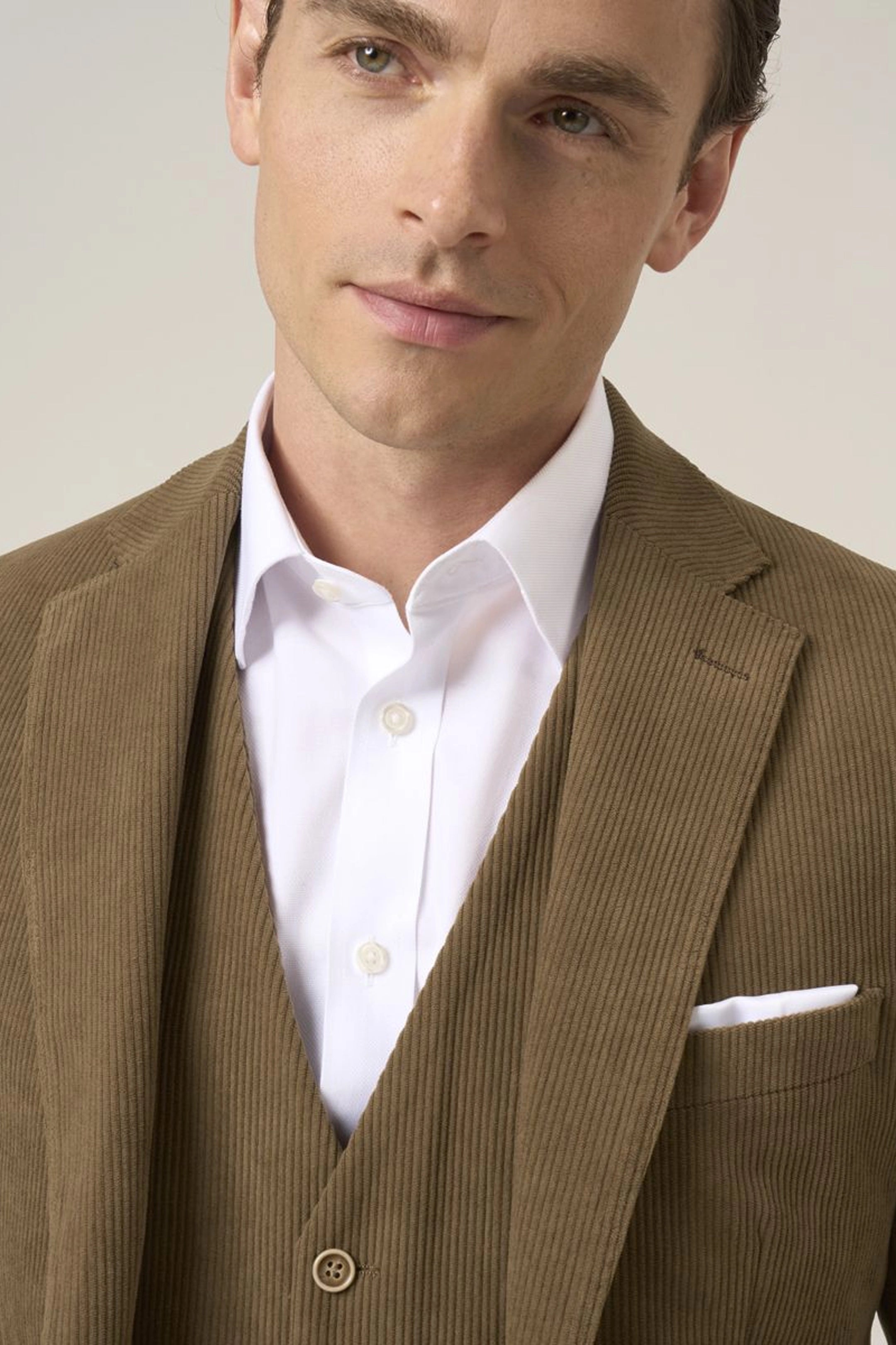 Dorsey Corduroy Camel 3 Piece Suit