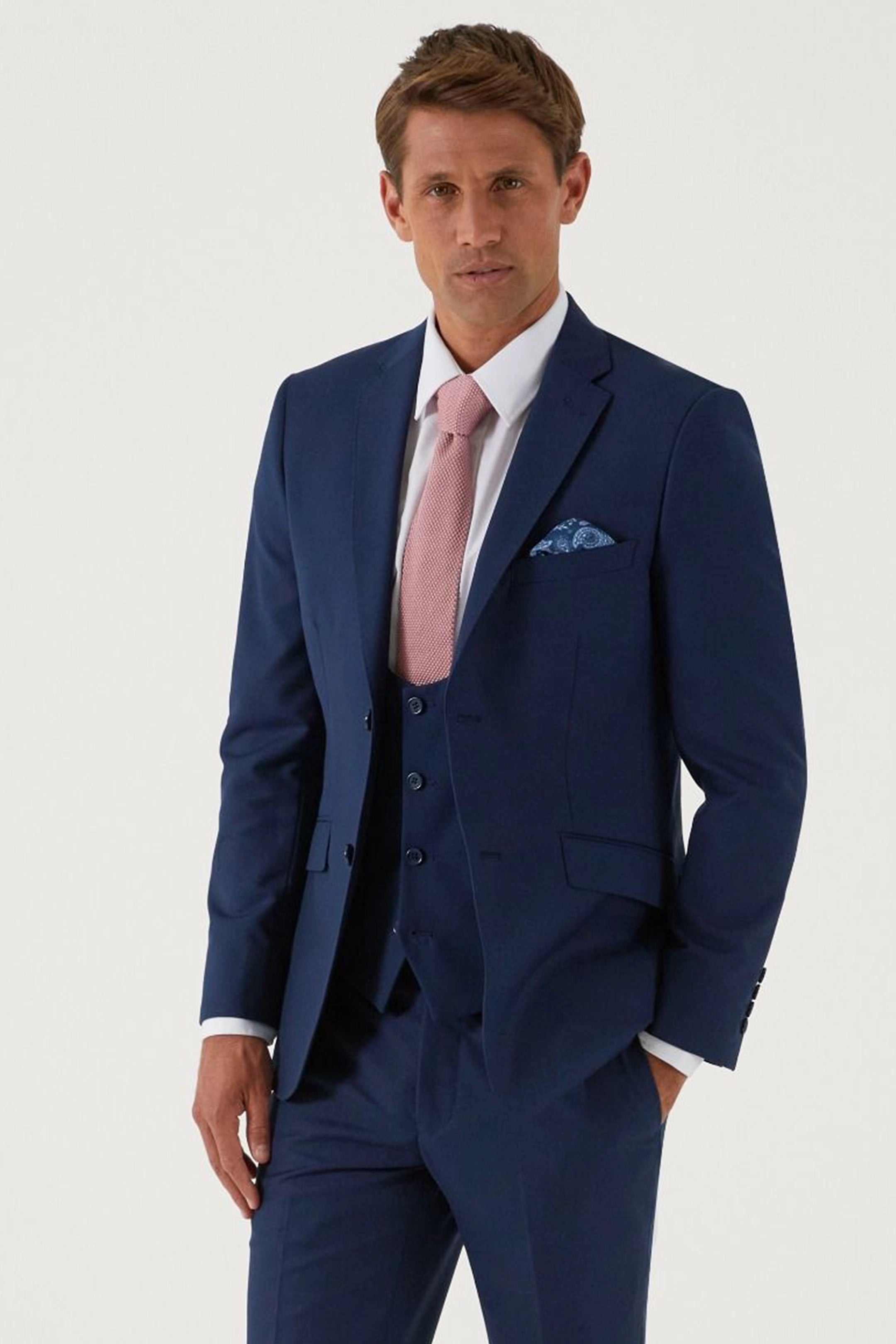 Milan Slim Suit Royal Blue
