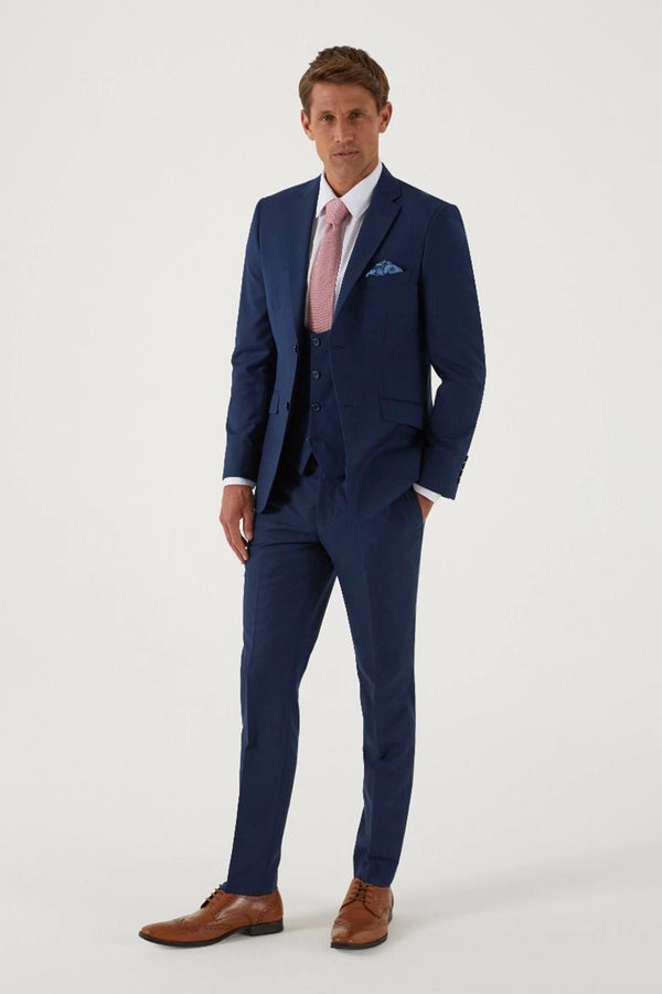 Milan Slim Suit Royal Blue