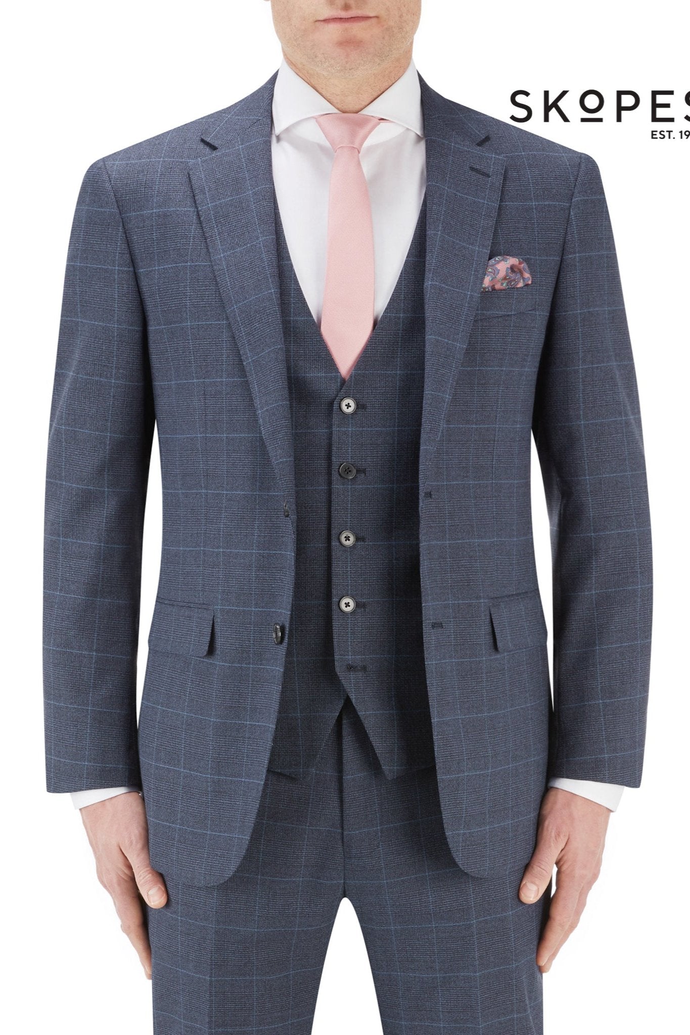 Anello Suit Blue Check