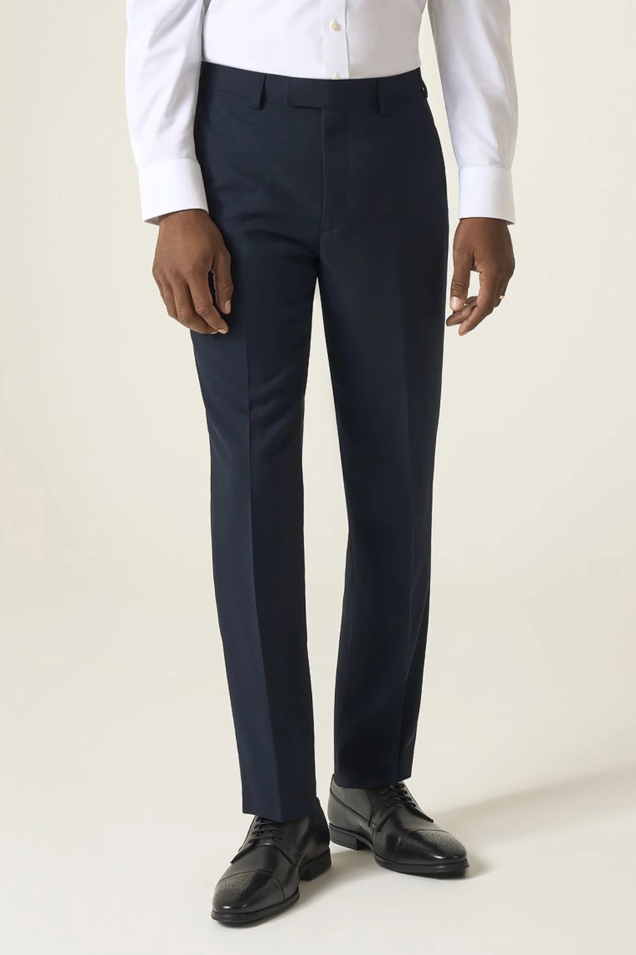 Harcourt Navy Ink Tweed Effect 3 Piece Suit