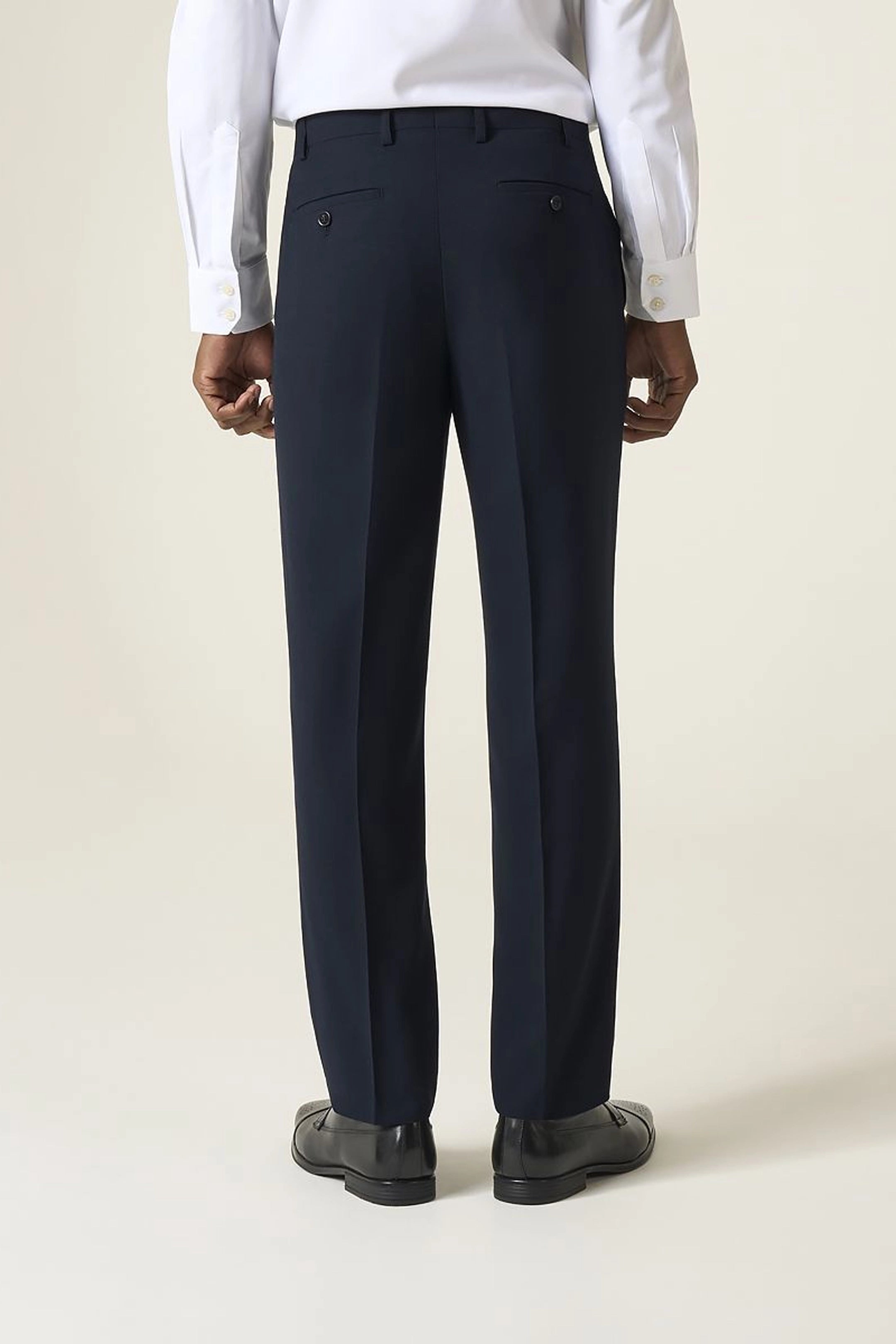 Harcourt Navy Ink Tweed Effect 3 Piece Suit