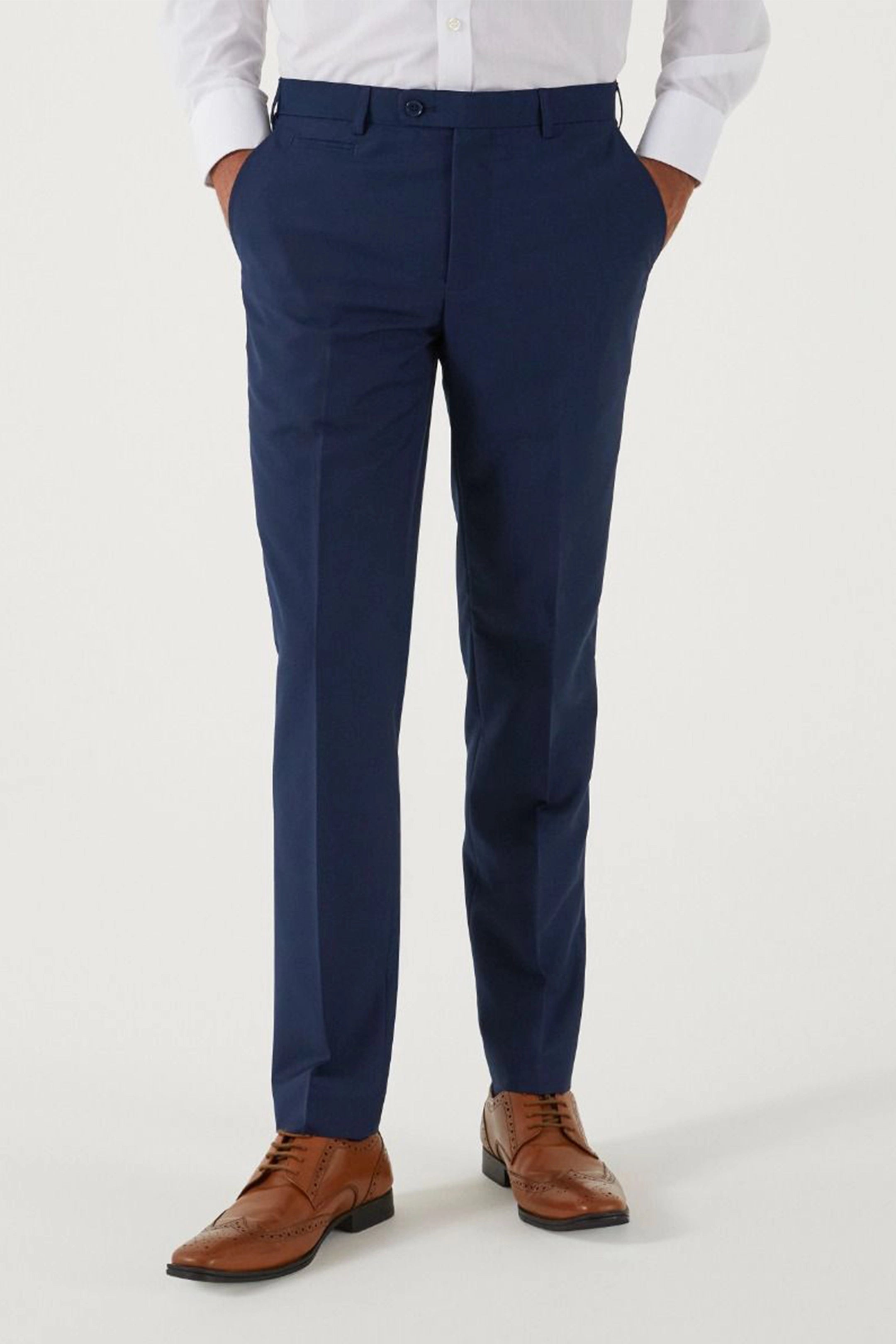 Milan Slim Suit Royal Blue