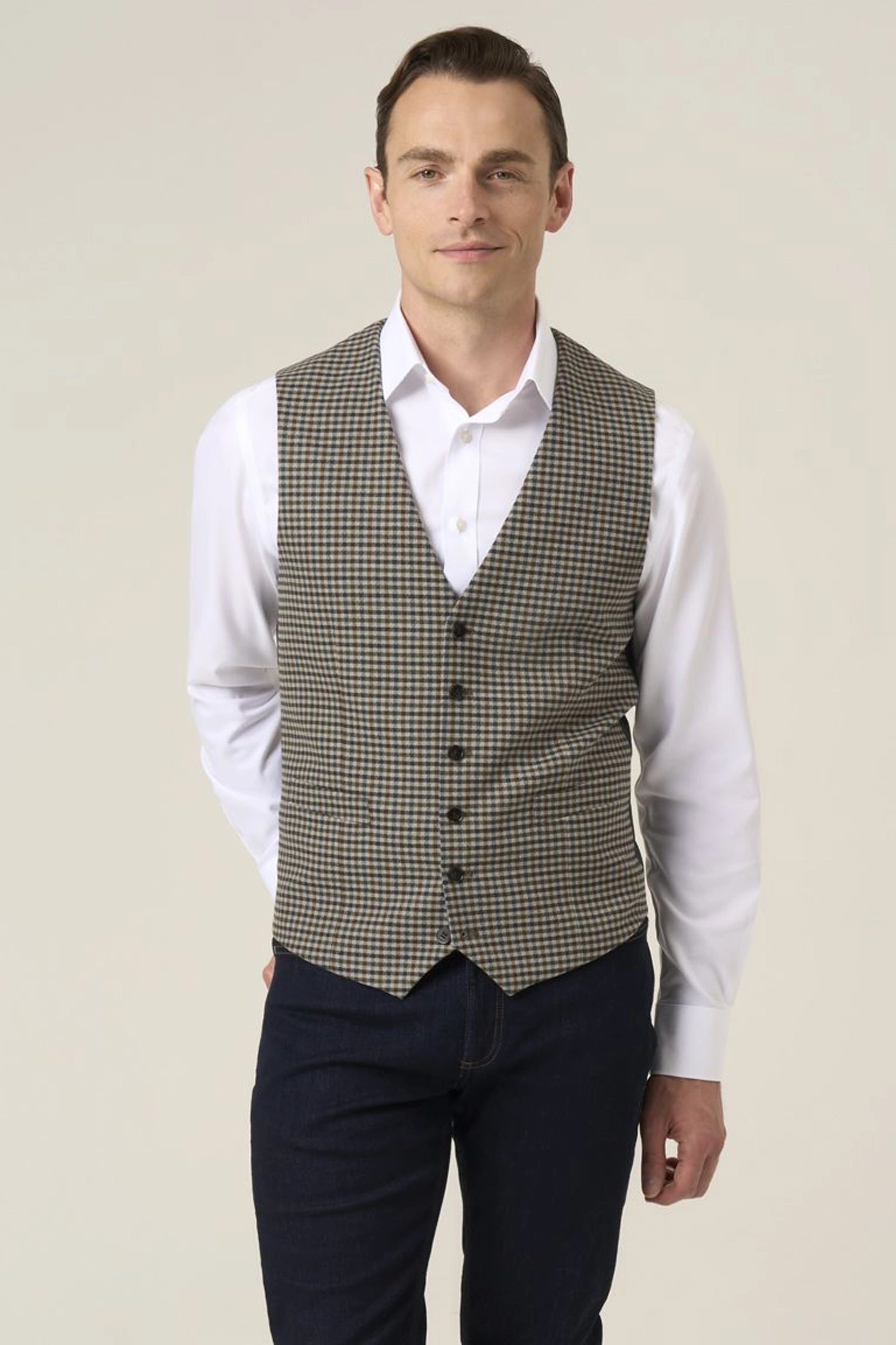 Boston Country Check Waistcoat