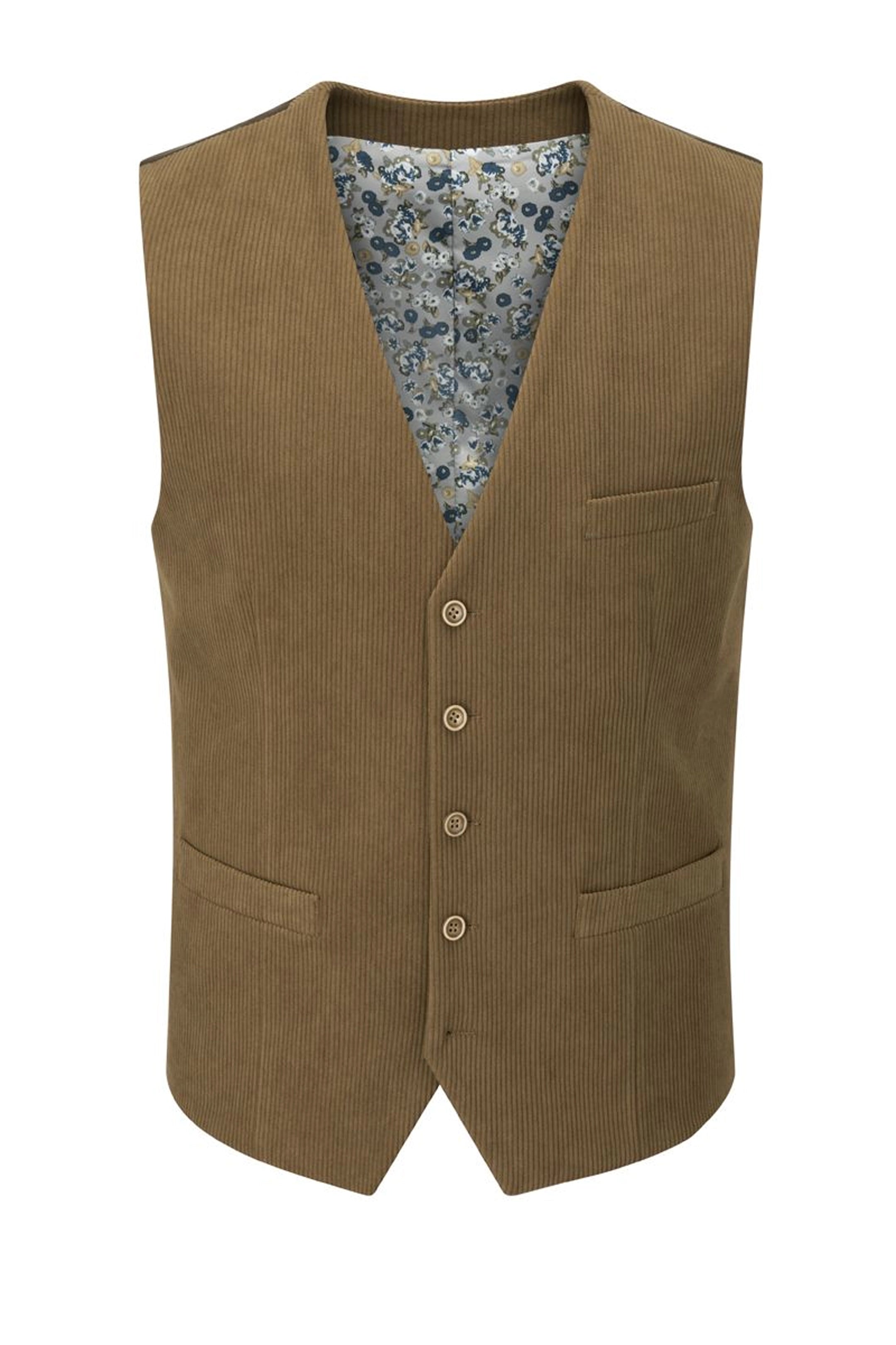 Dorsey Corduroy Camel 3 Piece Suit