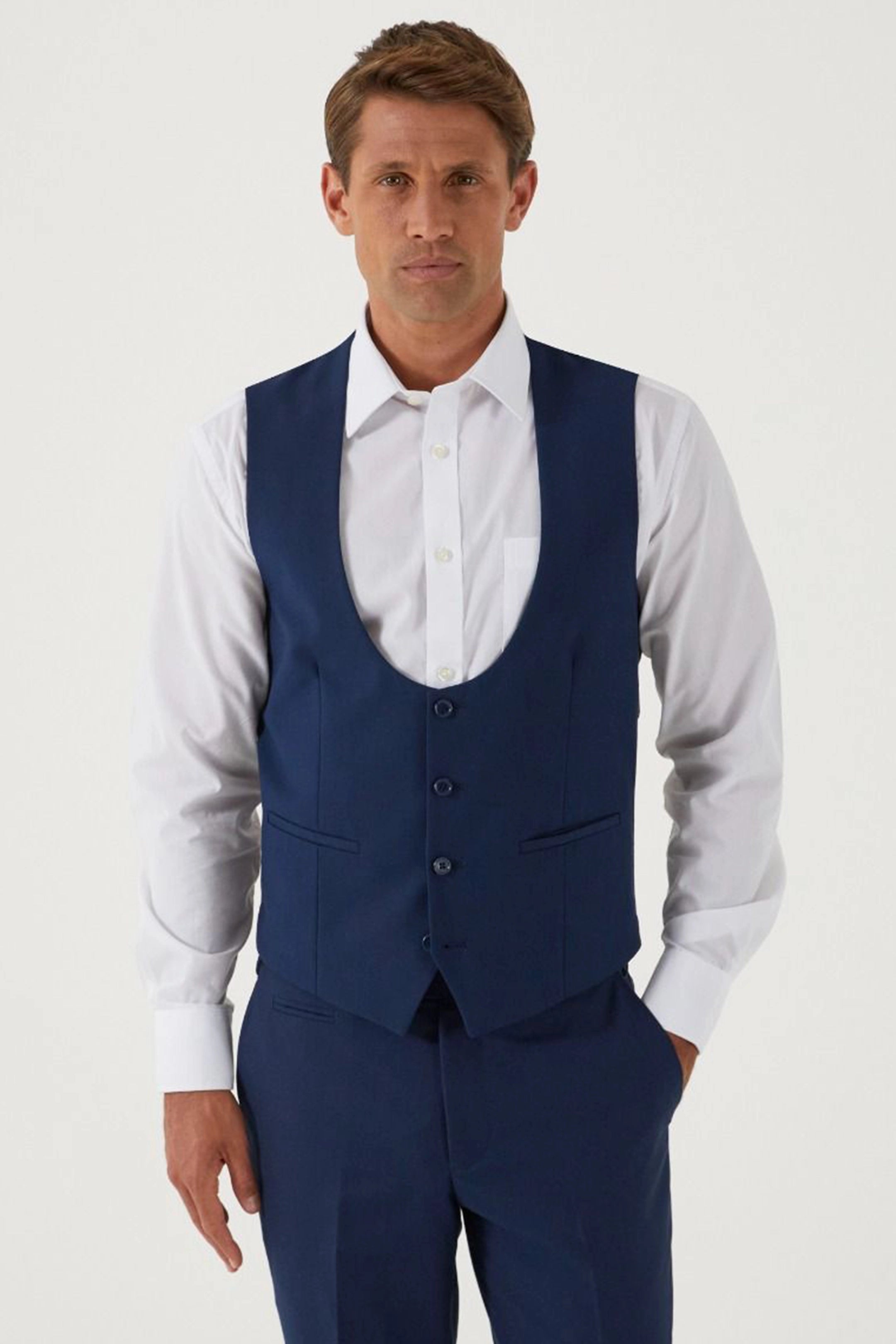 Milan Slim Suit Royal Blue