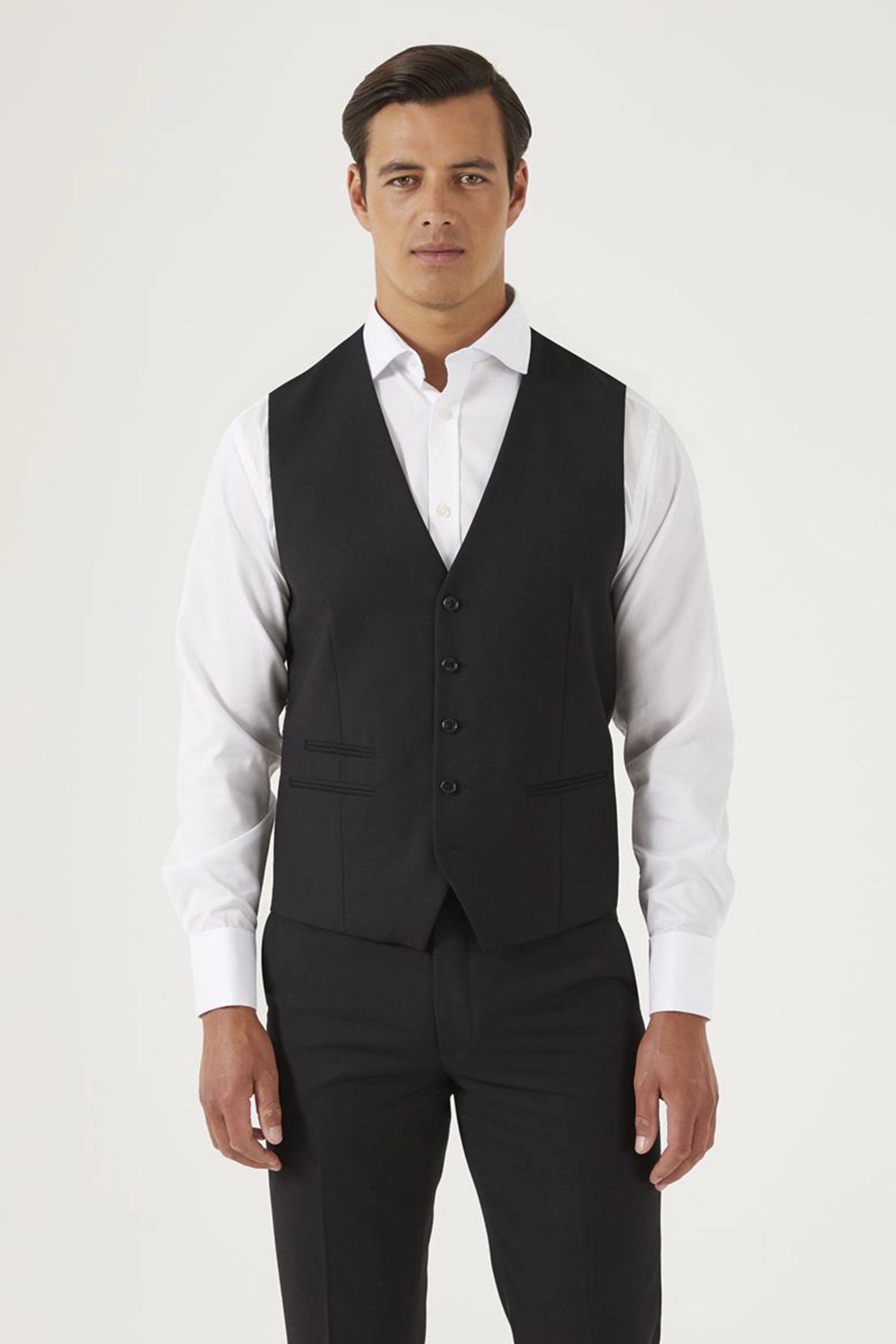 Madrid Black Tailored Suit Black