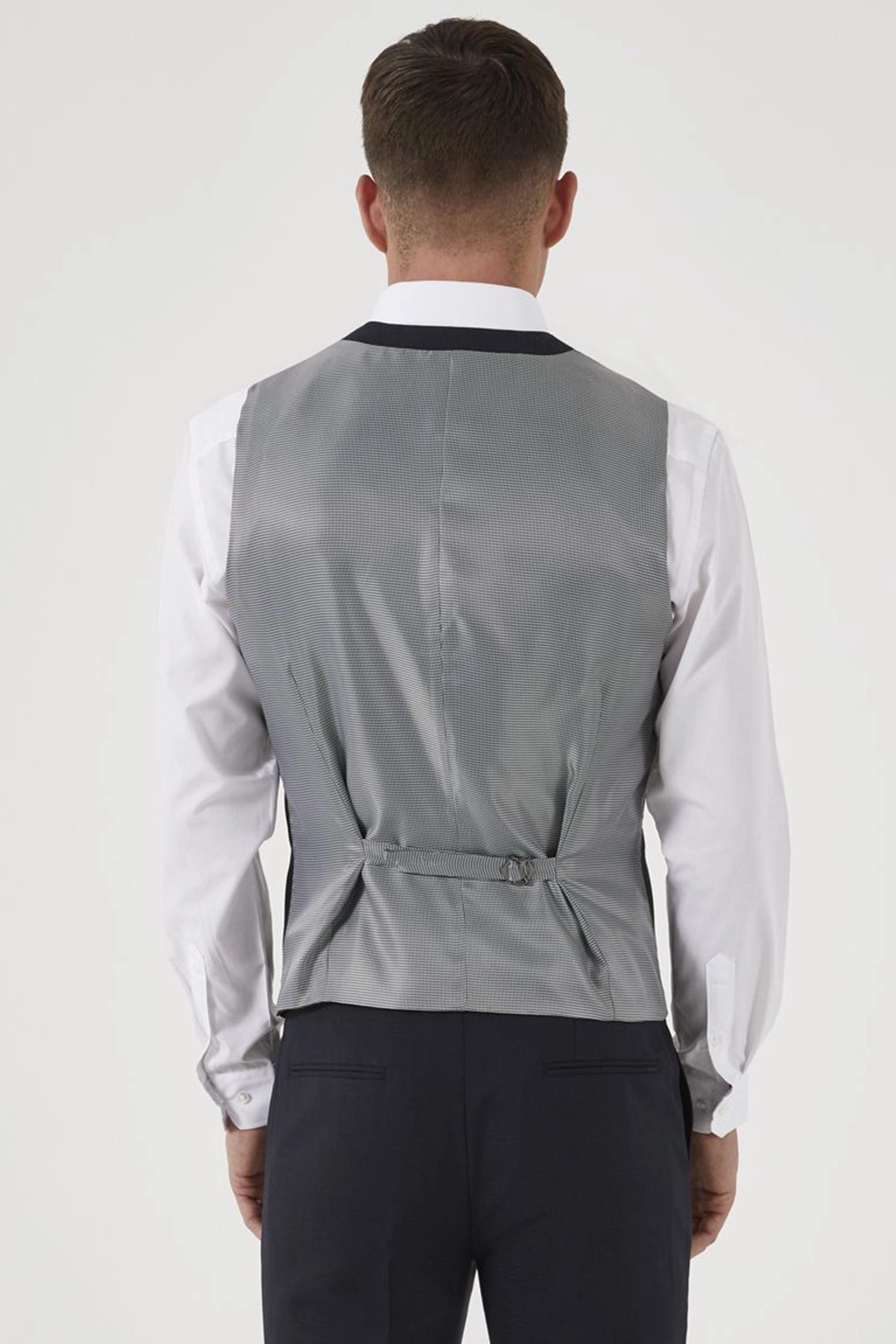 Newman Tailored Black Check Dinner Suit