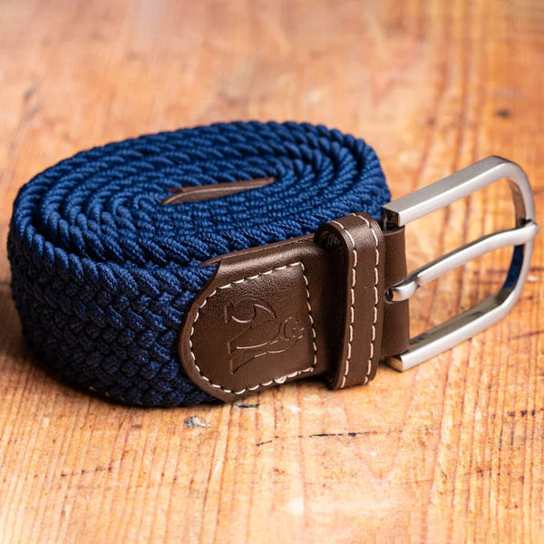 Swole Panda Woven Belt - Dark Blue