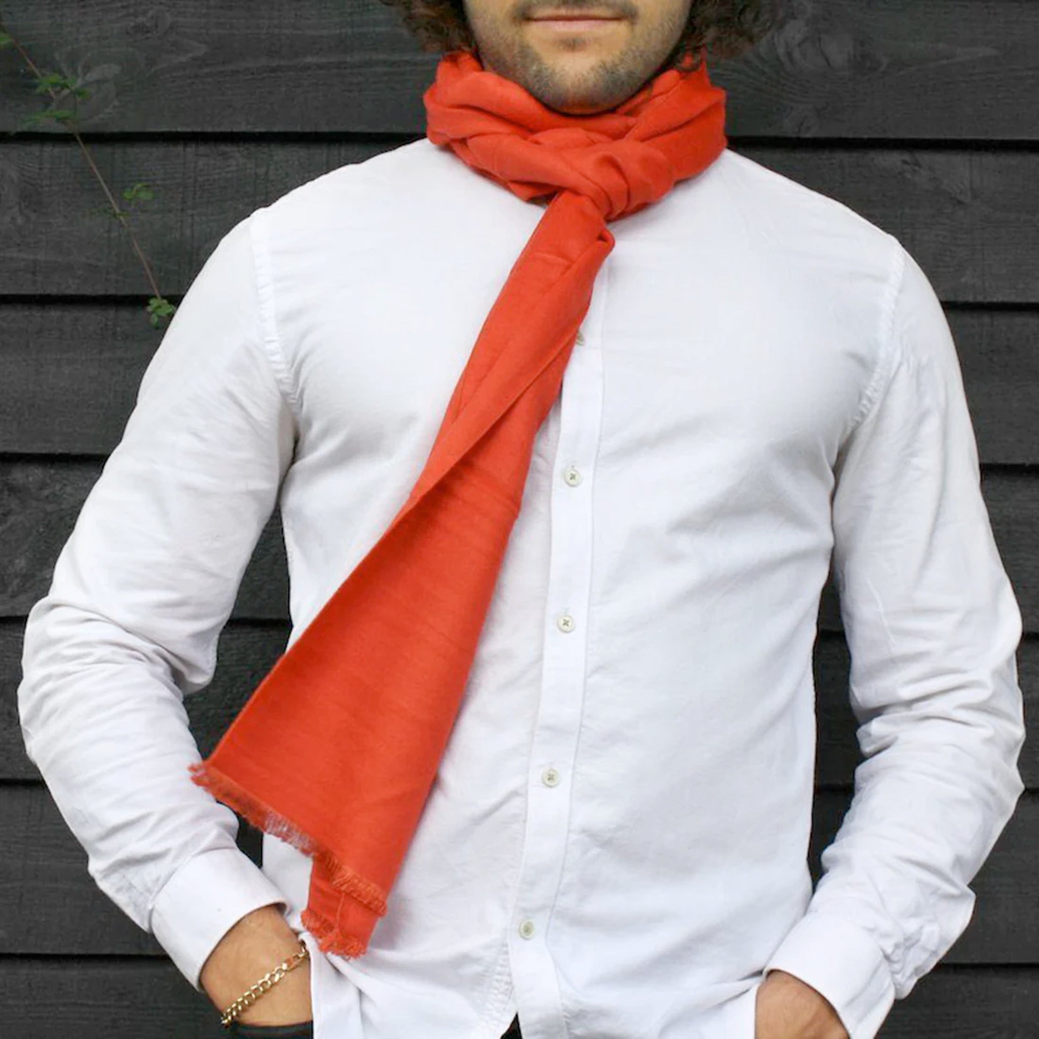 Swole Panda SP901 Tangerine Orange Bamboo Scarf