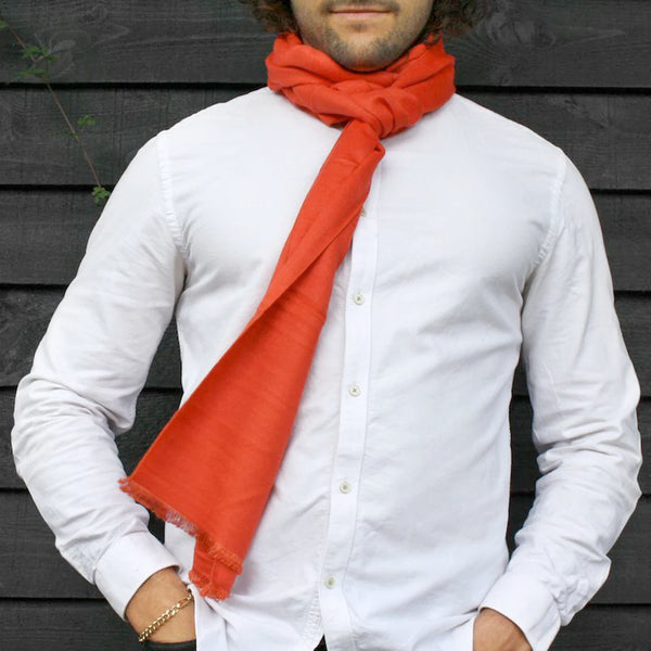 Swole Panda SP901 Tangerine Orange Bamboo Scarf