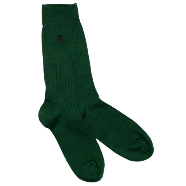 Swole Panda SP098 Racing Green Bamboo Socks