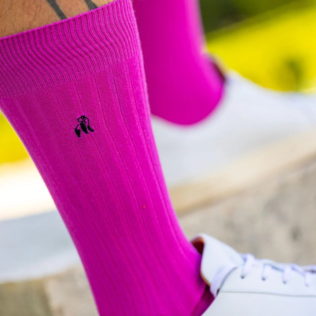 Swole Panda SP099 Rich Pink Bamboo Socks