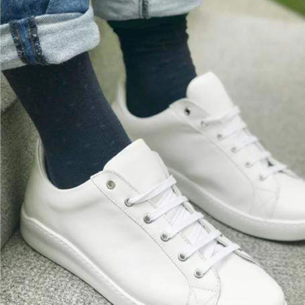 Swole Panda SP109 Spotted Navy Bamboo Socks