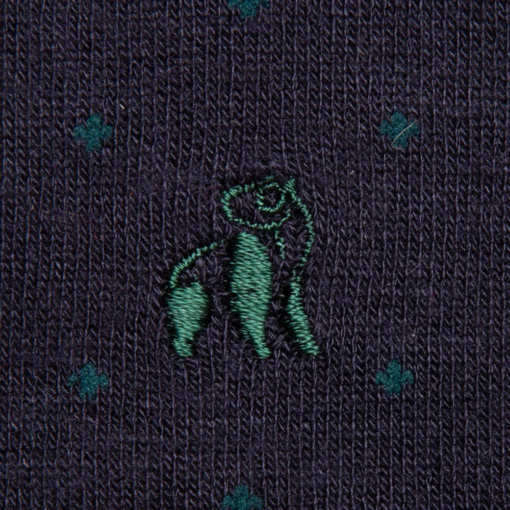 Swole Panda SP109 Spotted Navy Bamboo Socks