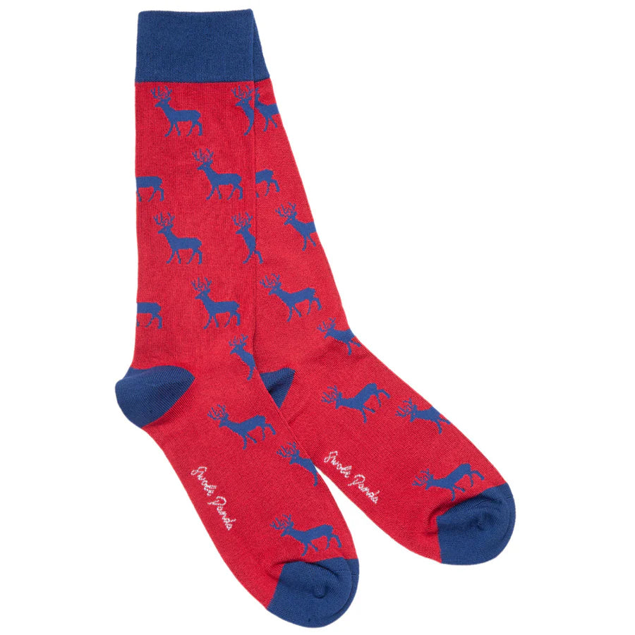 Swole Panda SP392 Red Stag Bamboo Socks
