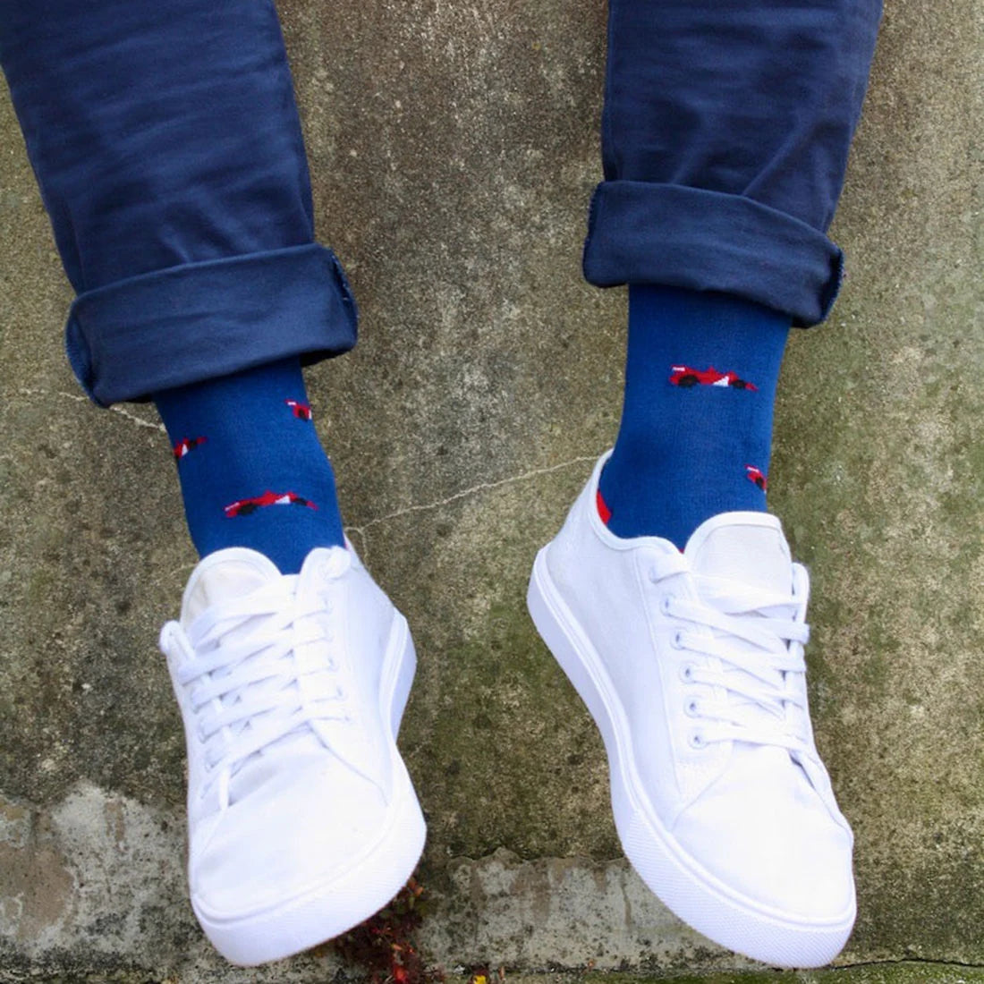 Swole Panda SP371 Racing Car Bamboo Socks