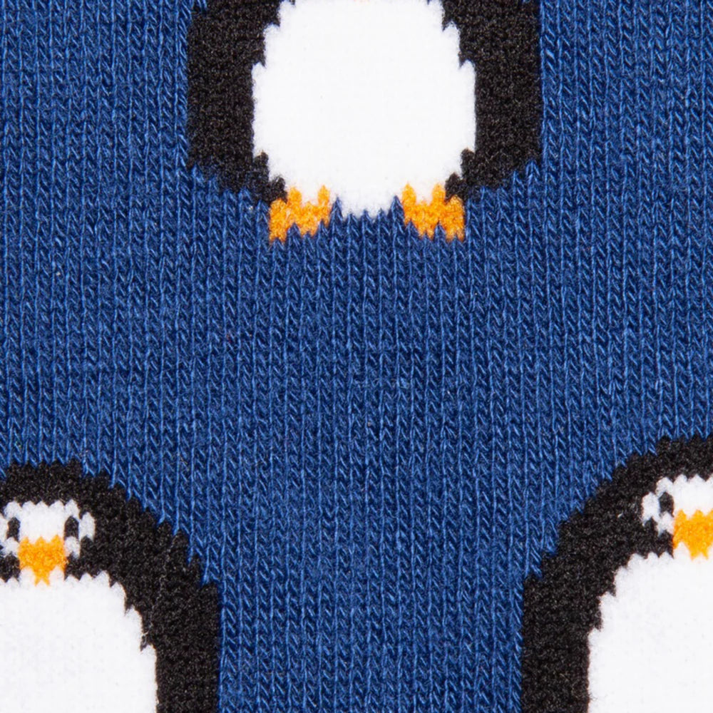 Swole Panda SP376 Navy Penguin Bamboo Socks