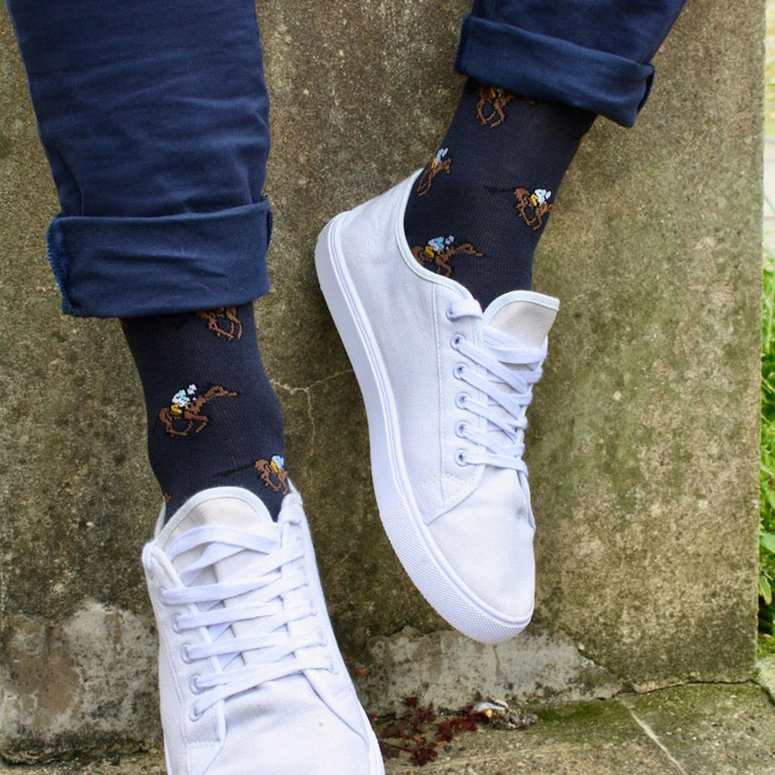 Swole Panda SP381 Racehorse Bamboo Socks