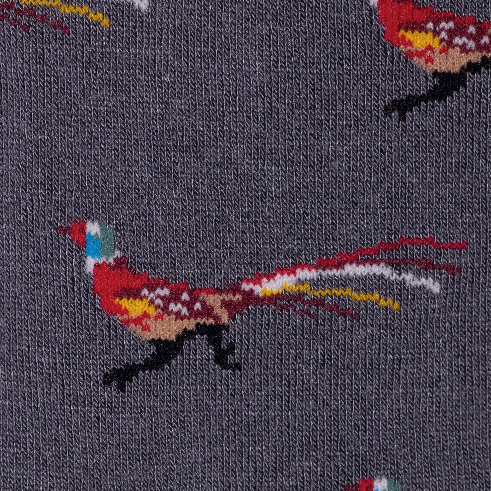 Swole Panda SP391 Grey Pheasant Bamboo Socks