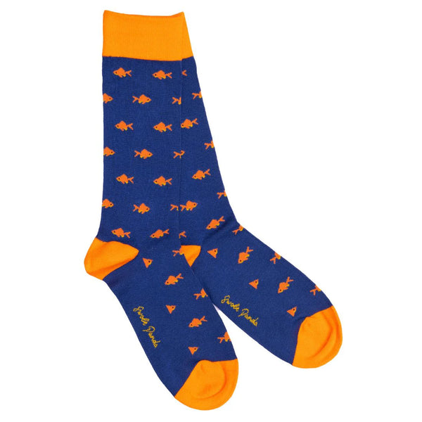 Swole Panda SP421 Gold Fish Bamboo Socks