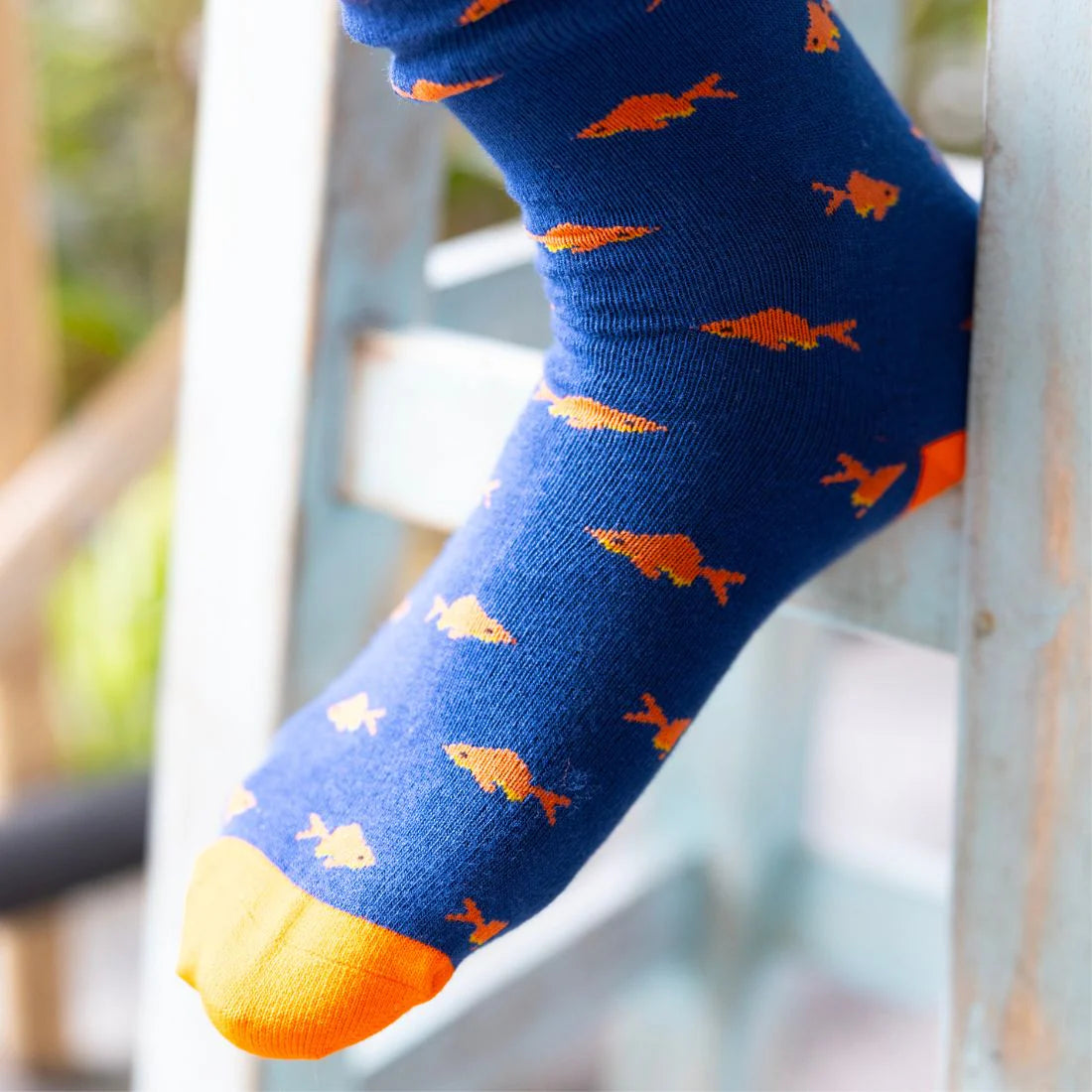 Swole Panda SP421 Gold Fish Bamboo Socks
