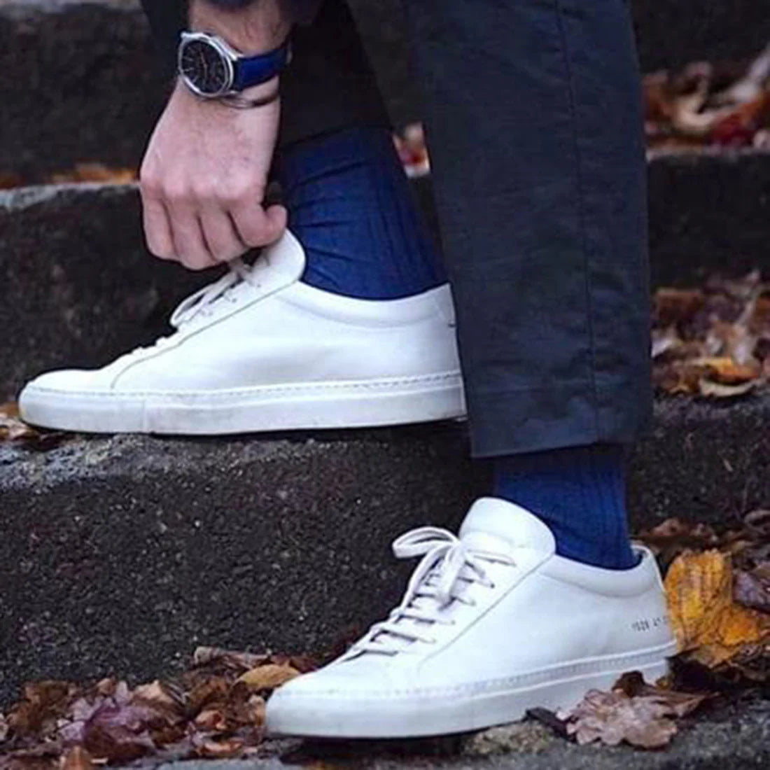 Swole Panda SP084 Royal Blue Bamboo Socks