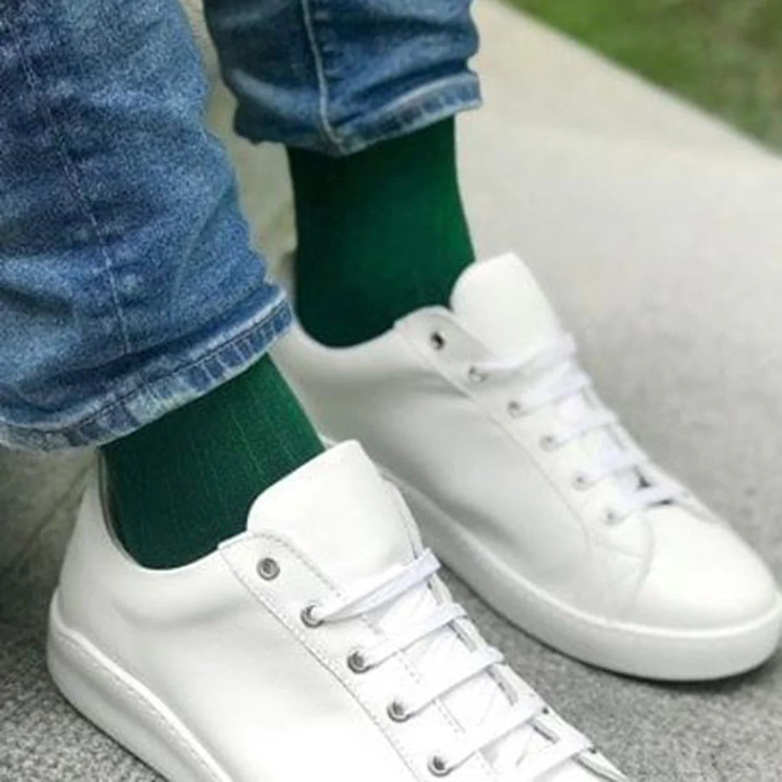 Swole Panda SP098 Racing Green Bamboo Socks