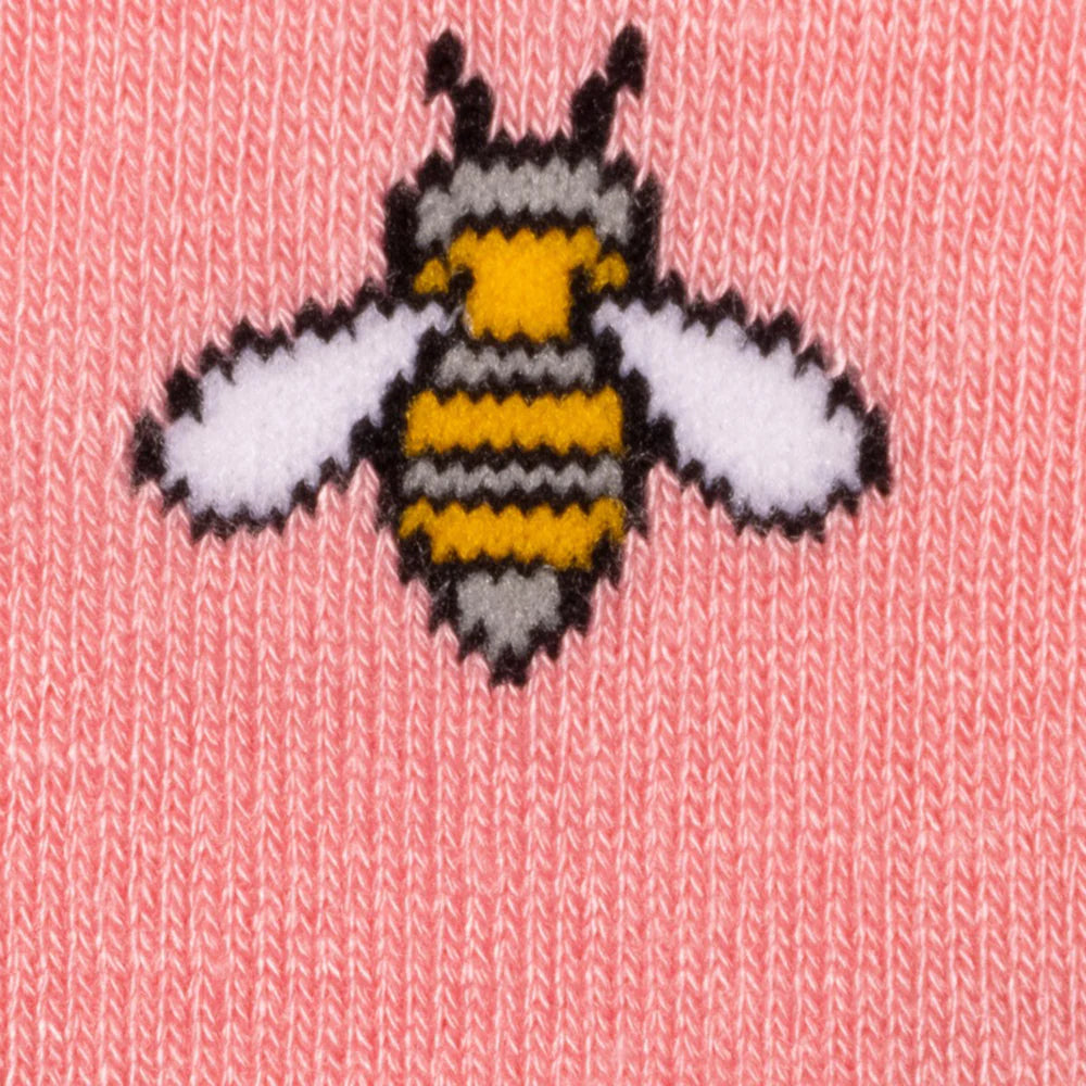 Swole Panda SP357 Pink Bumblebee Bamboo Socks