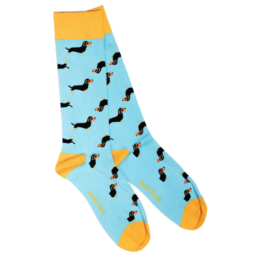 Swole Panda SP384 Sausage Dog Bamboo Socks