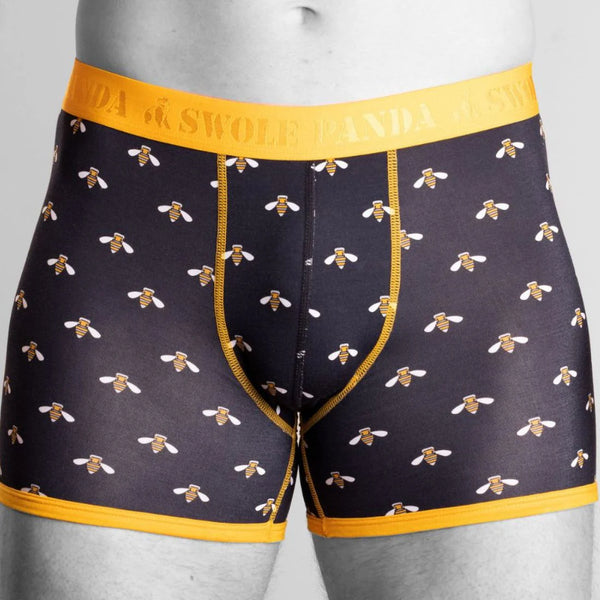 Swole Panda SP-UN-25 Bamboo Boxers - Bumblebees