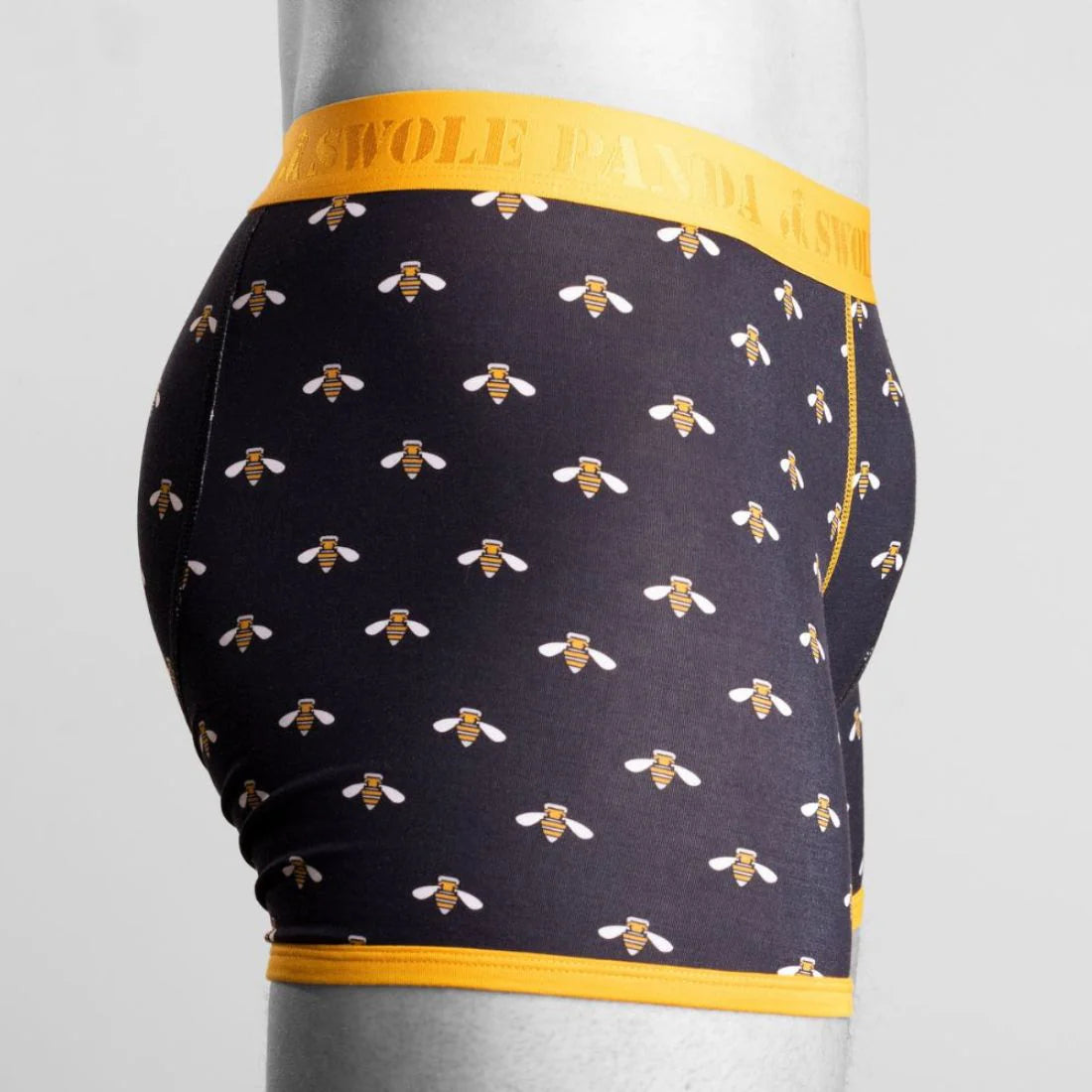 Swole Panda SP-UN-25 Bamboo Boxers - Bumblebees