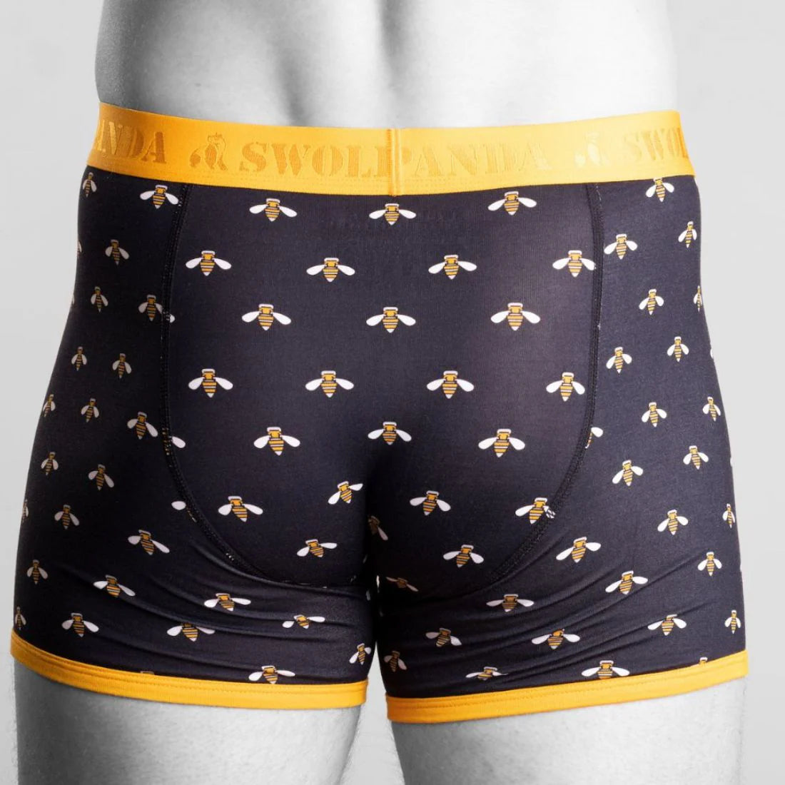 Swole Panda SP-UN-25 Bamboo Boxers - Bumblebees