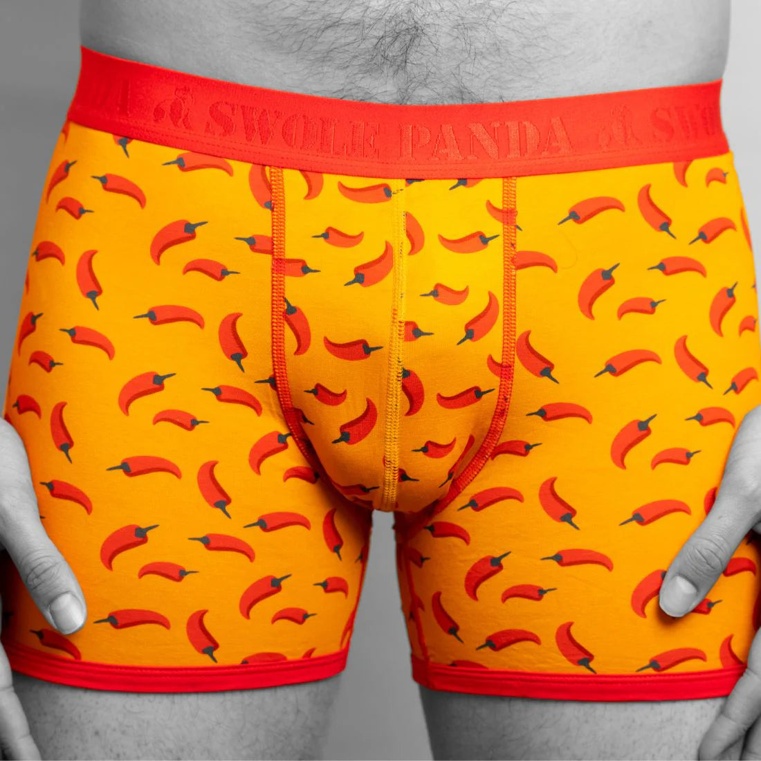 Swole Panda SP-UN-37 Bamboo Boxers - Chillies