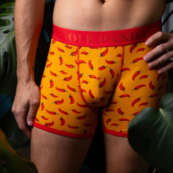 Swole Panda SP-UN-37 Bamboo Boxers - Chillies