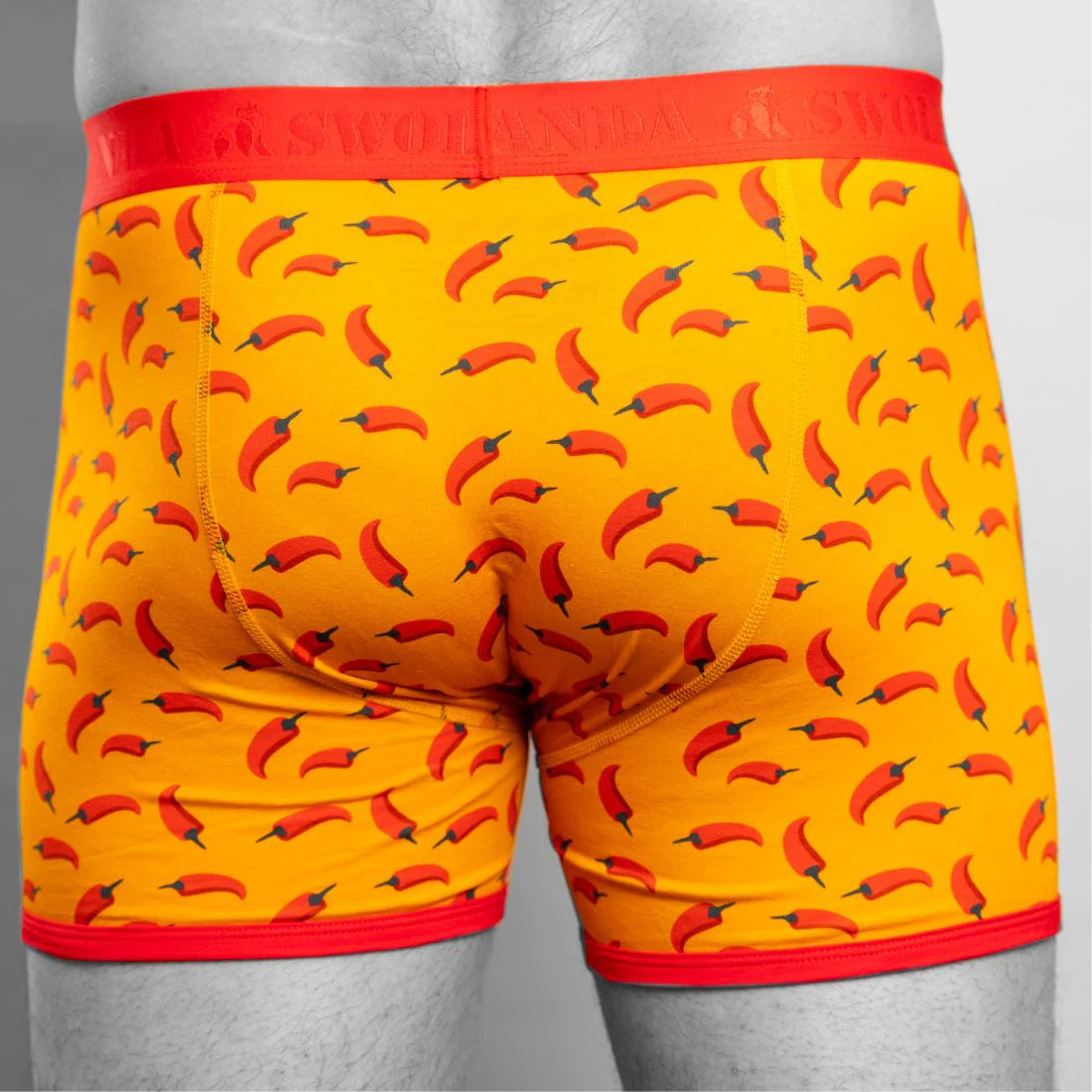 Swole Panda SP-UN-37 Bamboo Boxers - Chillies