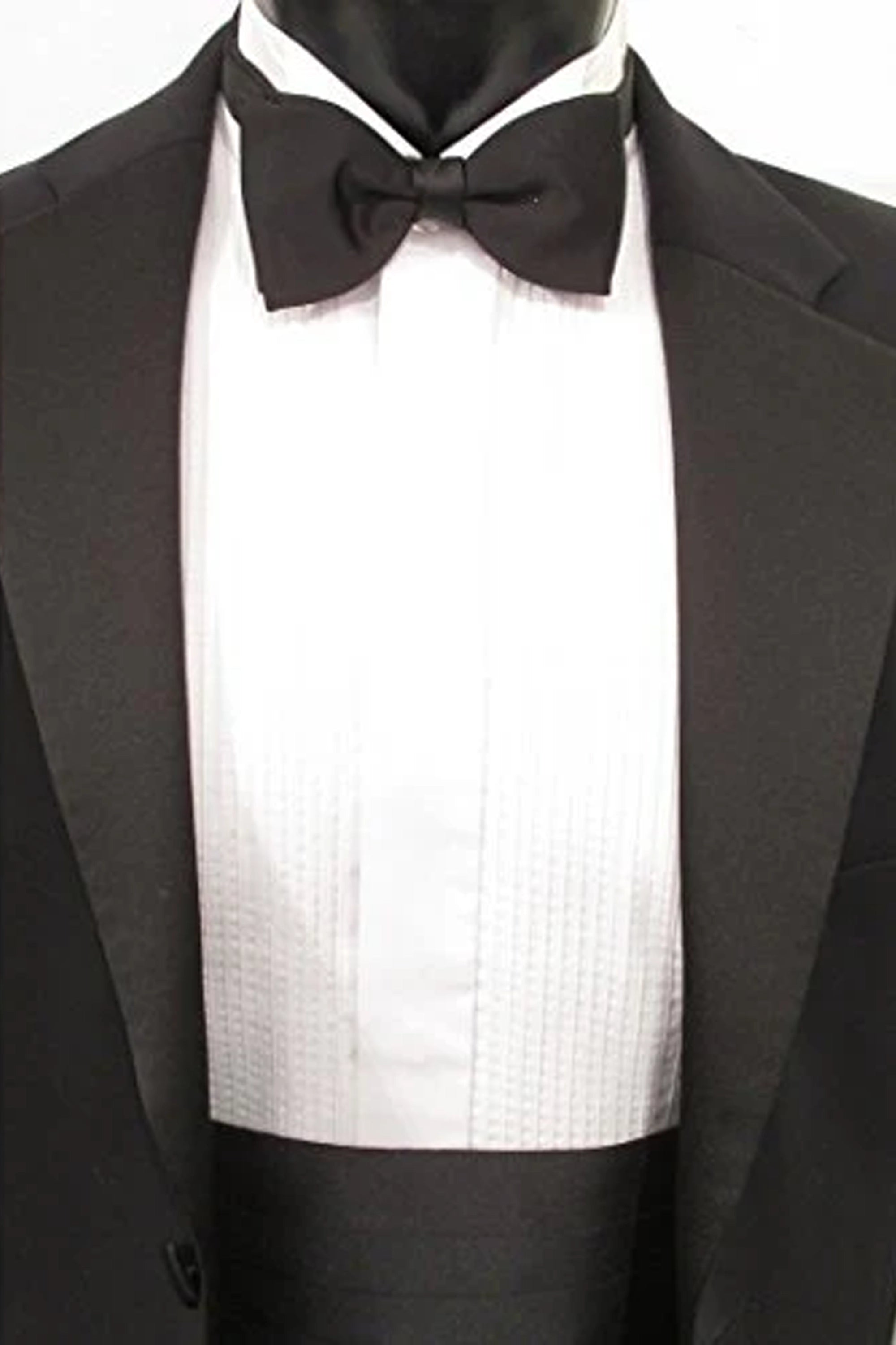 Black Satin Cummerbund and Bow Tie Set